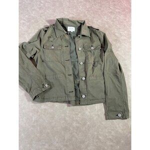 McGuire Camo Green Military Style Button Down Jacket Size‎ L